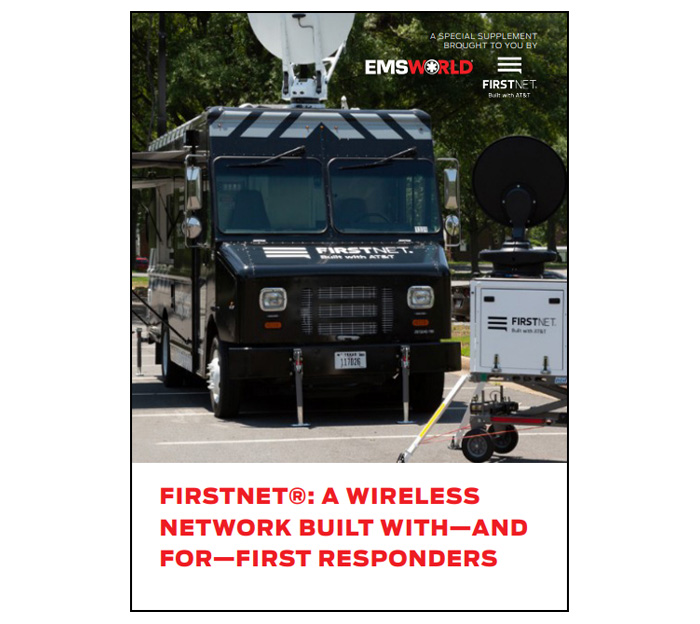 Cover photo of parked FirstNet SatCOLT and Compact Rapid Deployment satellite