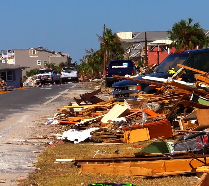 Natural disaster debris