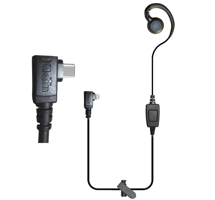 FirstNet Klein Curl USBC PTT Earpiece Device