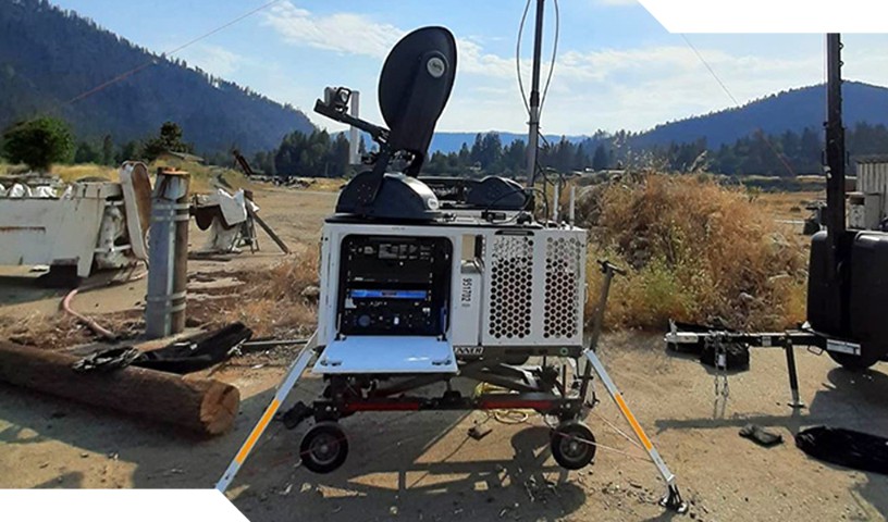 Compact Rapid Deployable (CRD) setup in large dry valley