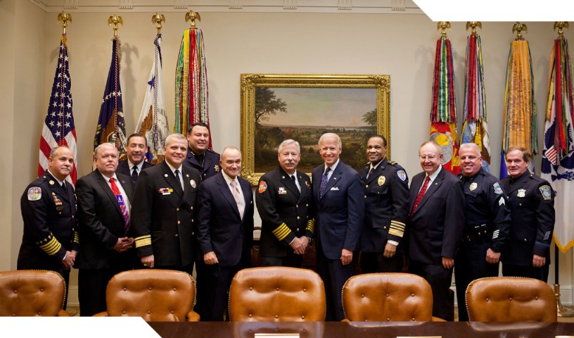 First responders meet with President Joe Biden